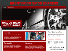 Tablet Screenshot of brentwoodsmogexpress.com